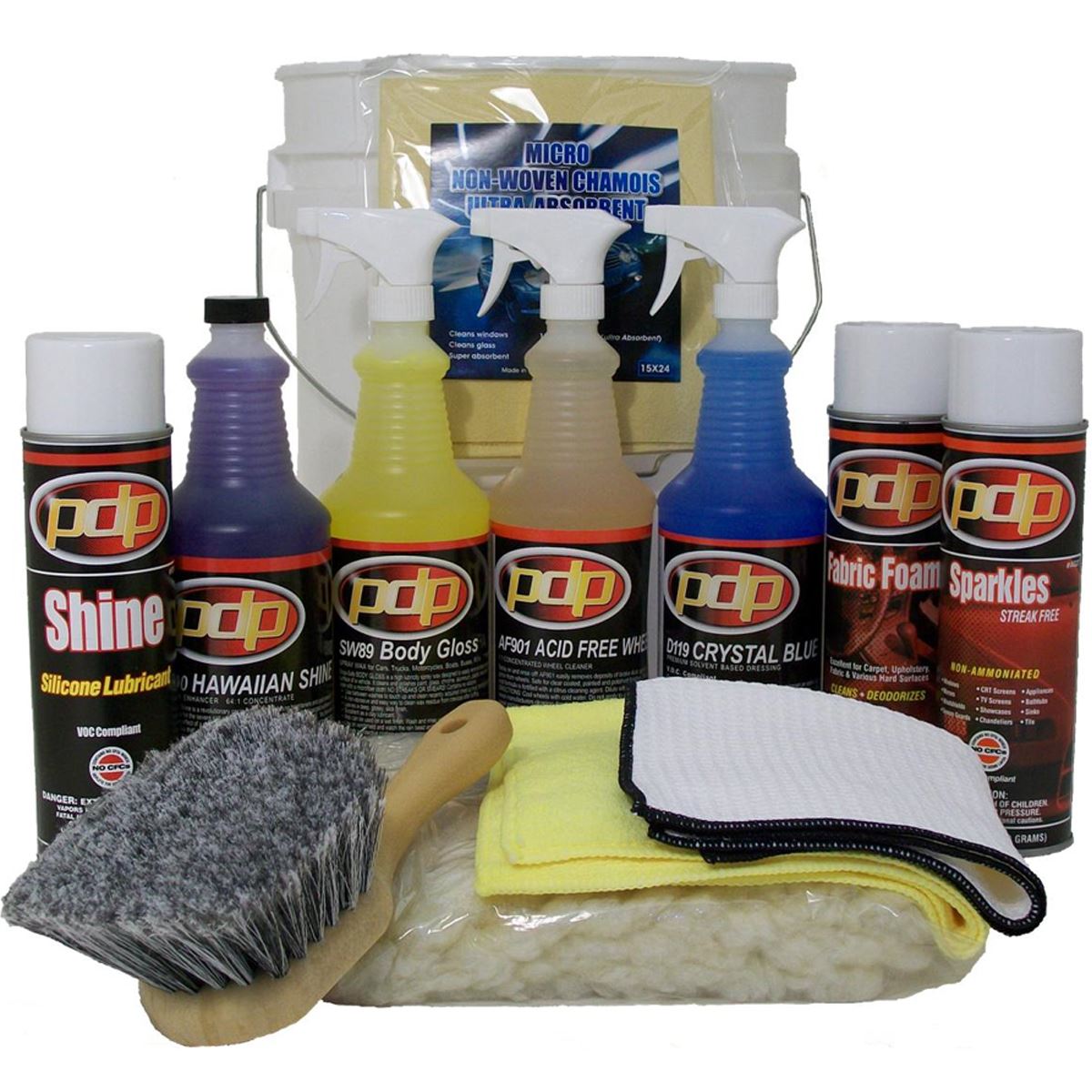 Selection of detailing shops products