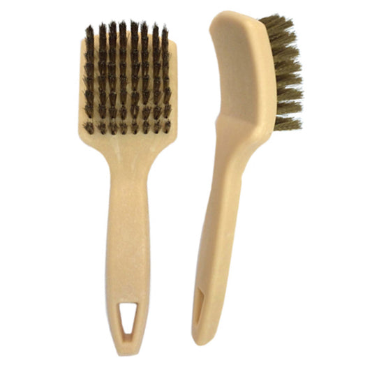 Large Brass White Wall Tire Brush