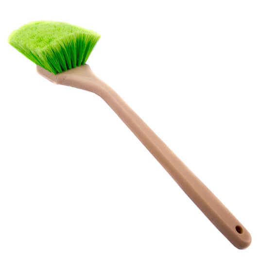 18" Green Angled Economy Wheel Brush