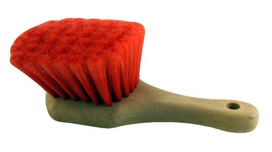 8" Red Chemical Resistant Wheel Brush