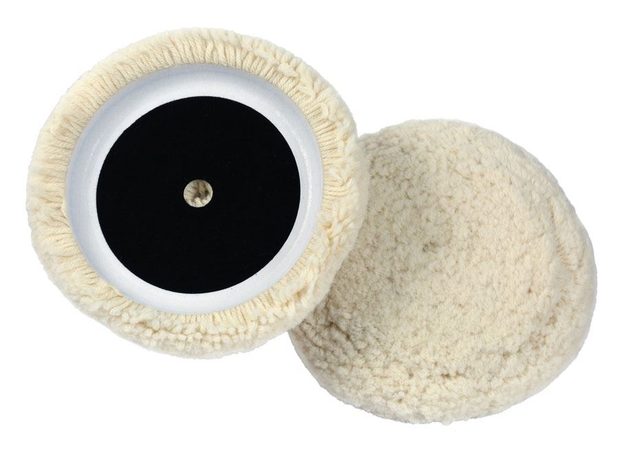 Lake Country White Wool Pad -  9"