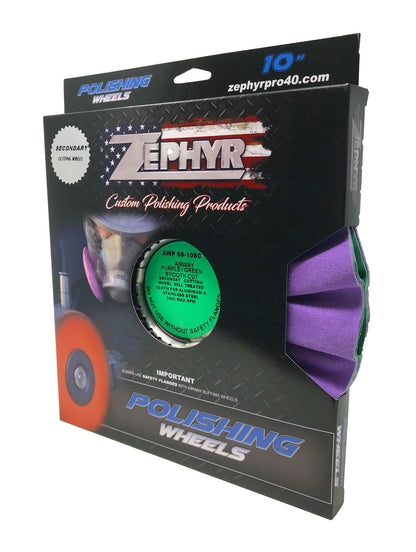 Zephyr Purple/Green Finish - 10 Inch