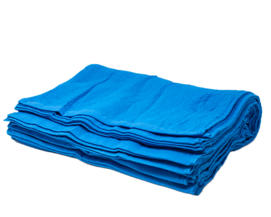 16" x 25" Blue Cotton Terry - 110GSM - 12 Pack