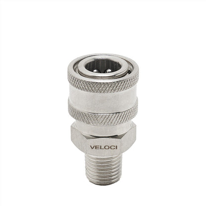 MTM Hydro 1/4" Male NPT Stainless Quick Coupler