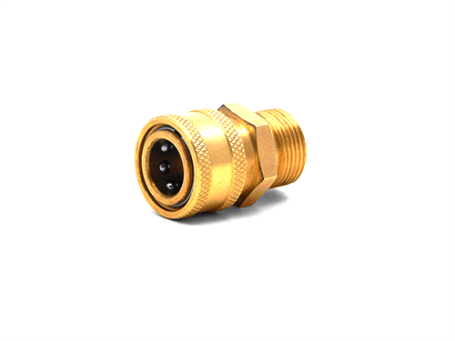 3/8" QC Brass Coupler x M22 M 15mm Plug