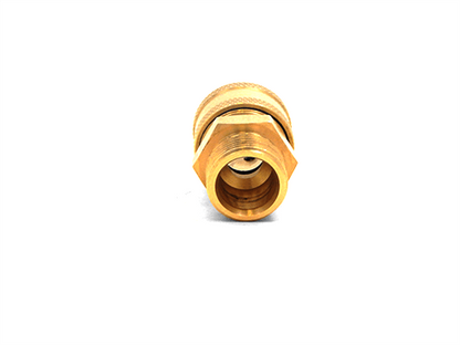 3/8" QC Brass Coupler x M22 M 15mm Plug