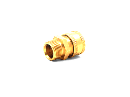 3/8" QC Brass Coupler x M22 M 15mm Plug