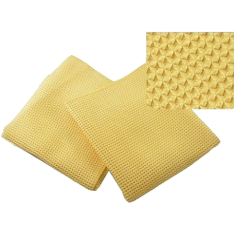 16" x 25" Gold Waffle Microfiber Towels