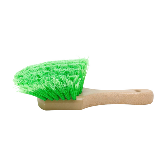 Flagged Green Plastic Wheel Brush