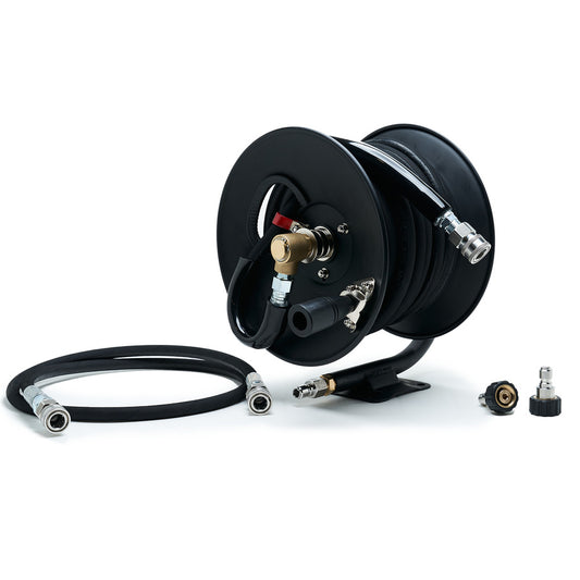 MTM 100' Professional Hose Reel Kit - Black