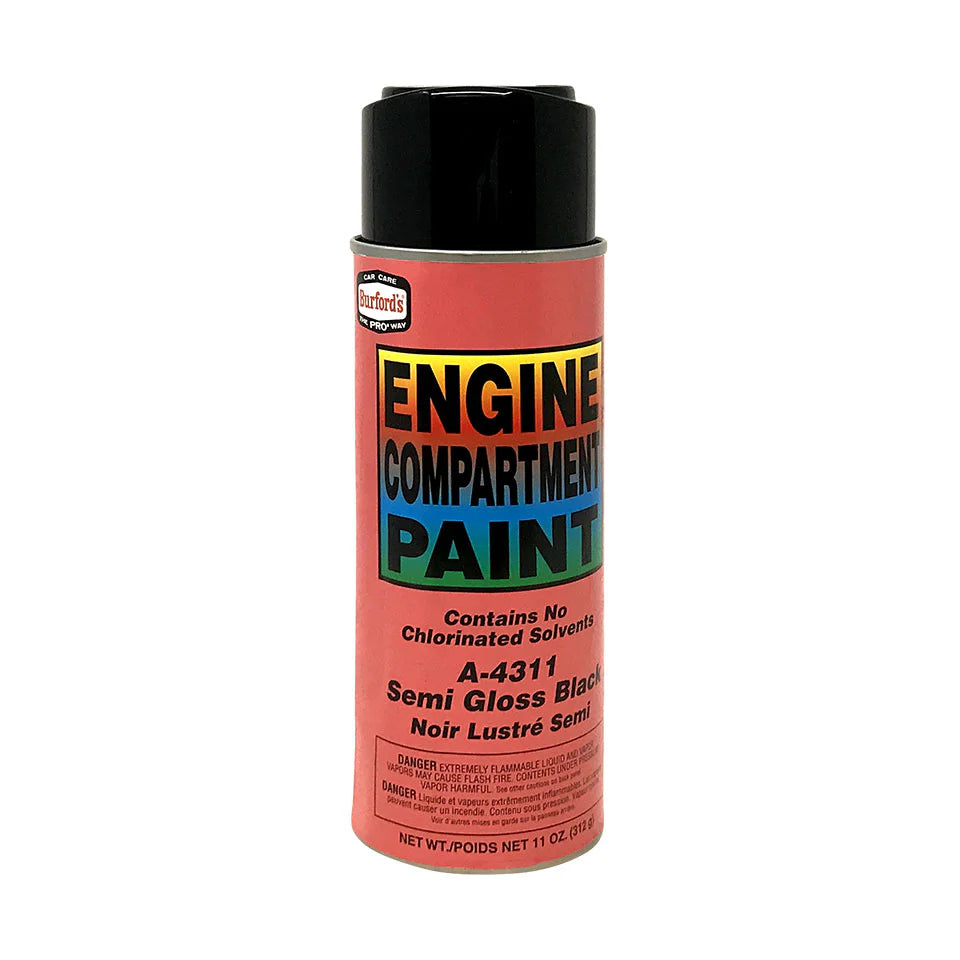 Burford's Engine Compartment Paint - Semi-Gloss Black