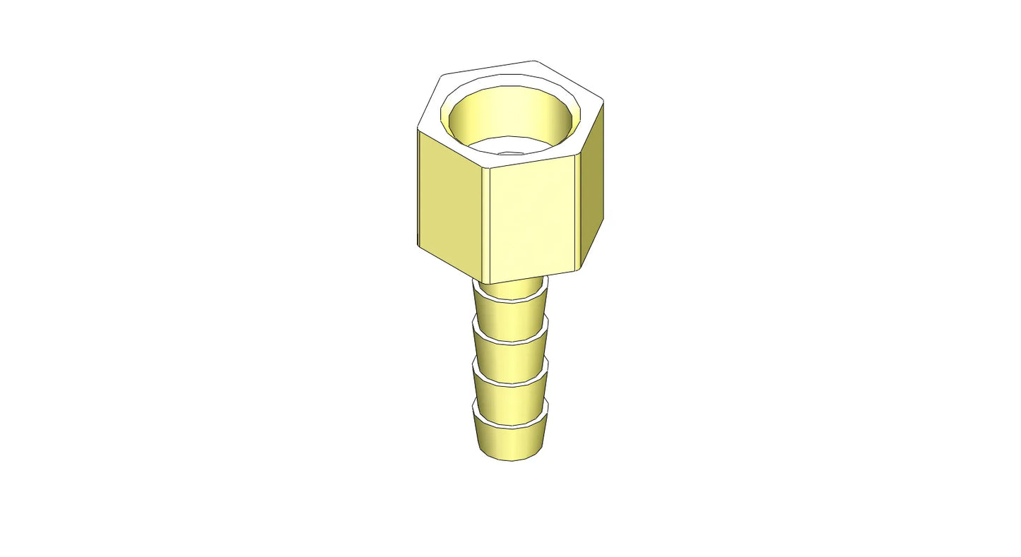 Mytee B110 Adaptor w/ Gasket 1/4" Barb