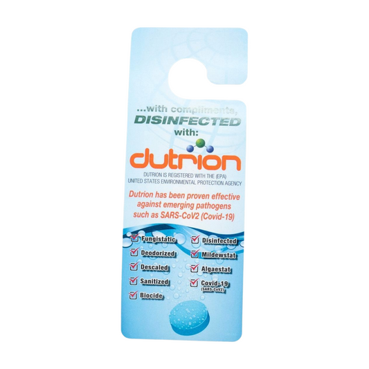 CO2 Dutrion Disinfectant Tag Hanger