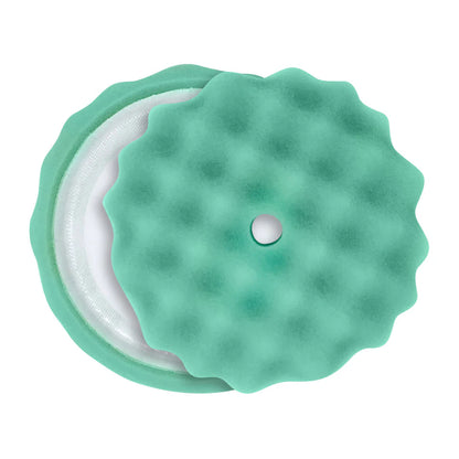 Pro 8.5" Eliminator Waffle Green Medium Cut Compounding Pad