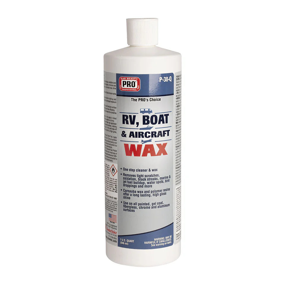 Pro Rv, Boat & Aircraft Wax - Quart