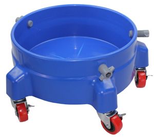 Blue 6 Wheeled Bucket Dolly