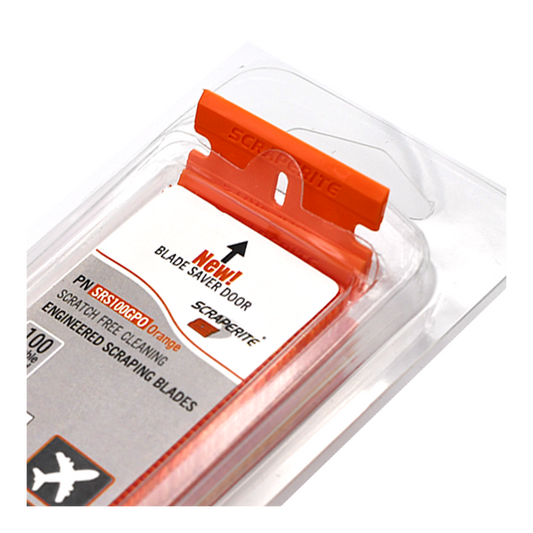 Scraperite Orange Plastic Razor Blades